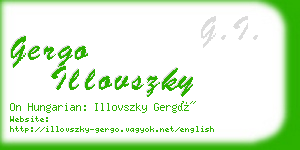 gergo illovszky business card